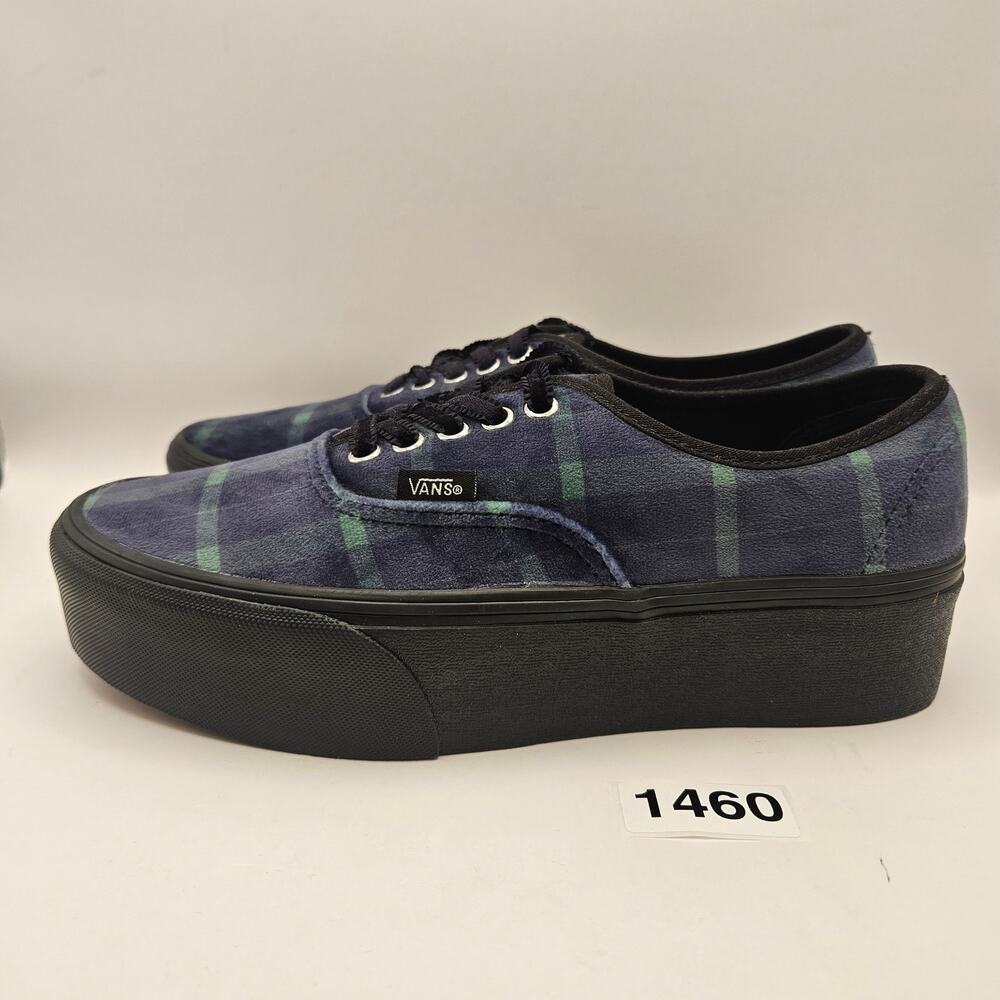 Vans Women's 9 Authentic Stackform Plaid Blue Pla… - image 2
